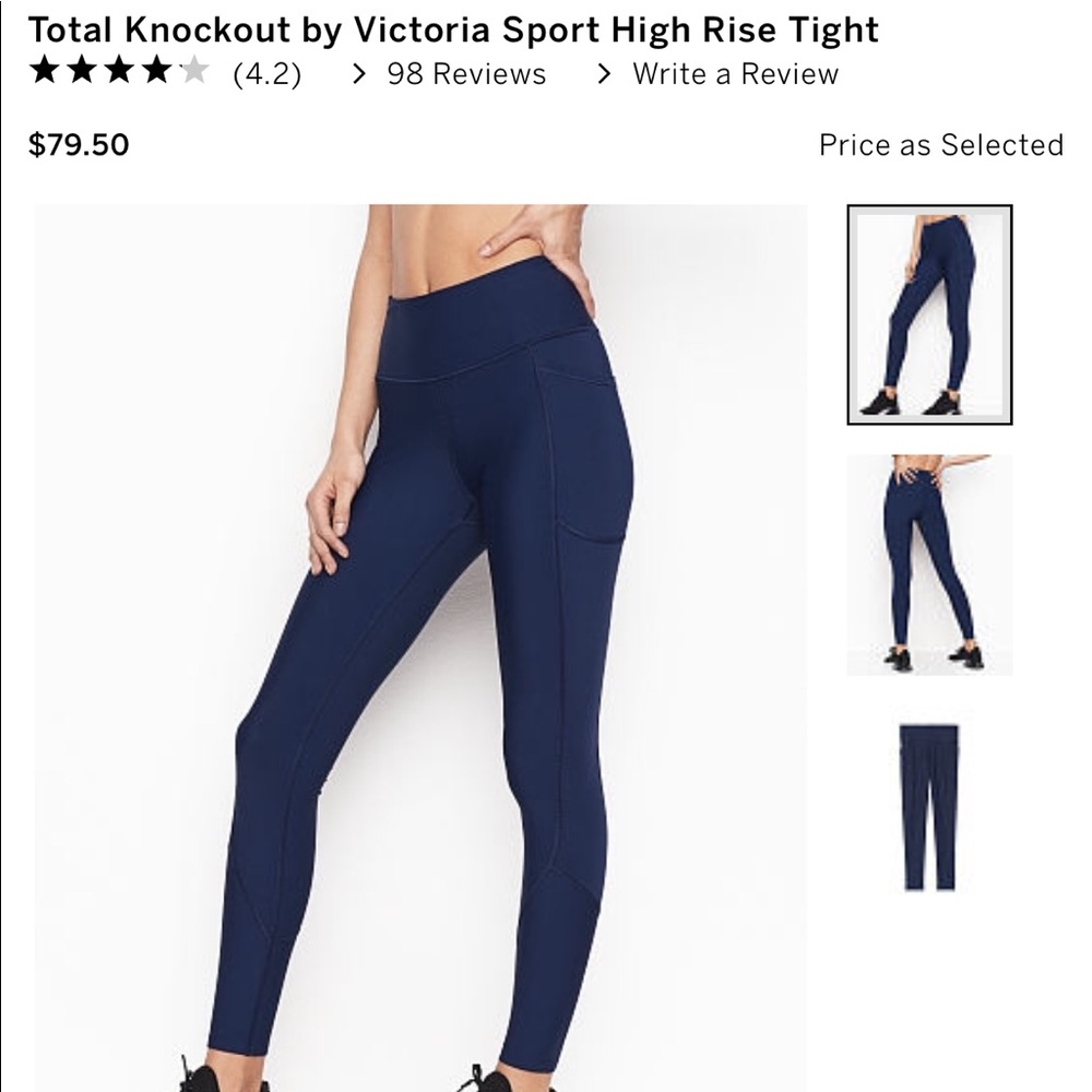 Victorias Secret Sport Total Knockout Tights small